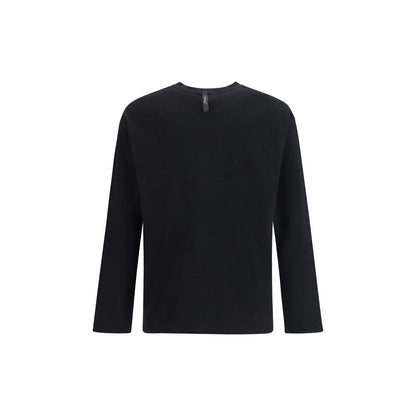 Black Cotton Long Sleeve T-Shirt