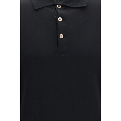 Black Cotton Long Sleeve T-Shirt