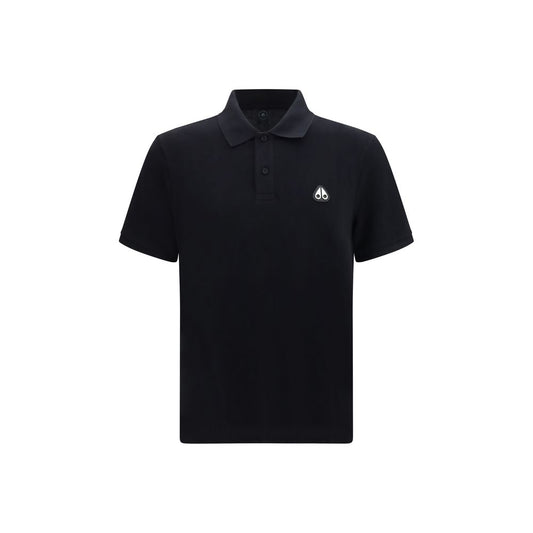 Black Cotton Polo Shirt