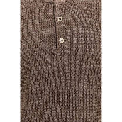Brown Linen Sweatshirt
