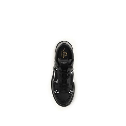 Black Calf Leather Bos Taurus Athletic Sneakers