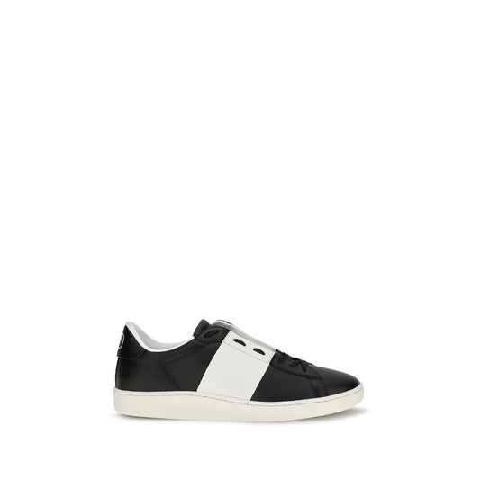 Black Calf Leather Bos Taurus Sneakers