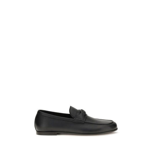 Black Deer Slip-On Loafers