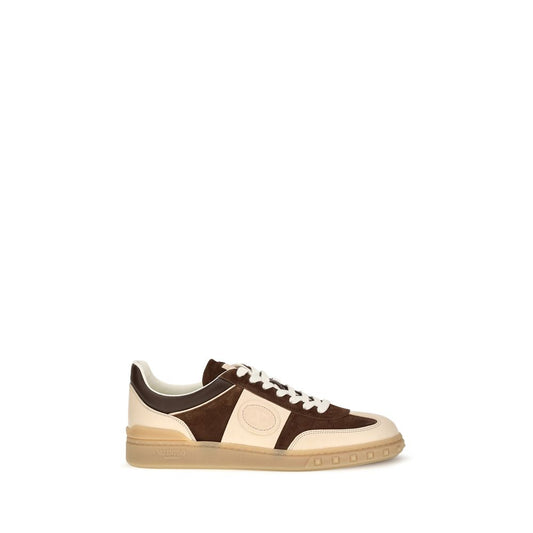 Brown Suede Leather Athletic Sneakers