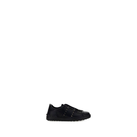 Black Calf Leather Bos Taurus Athletic Sneakers