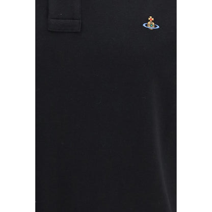 Black Cotton Polo Shirt