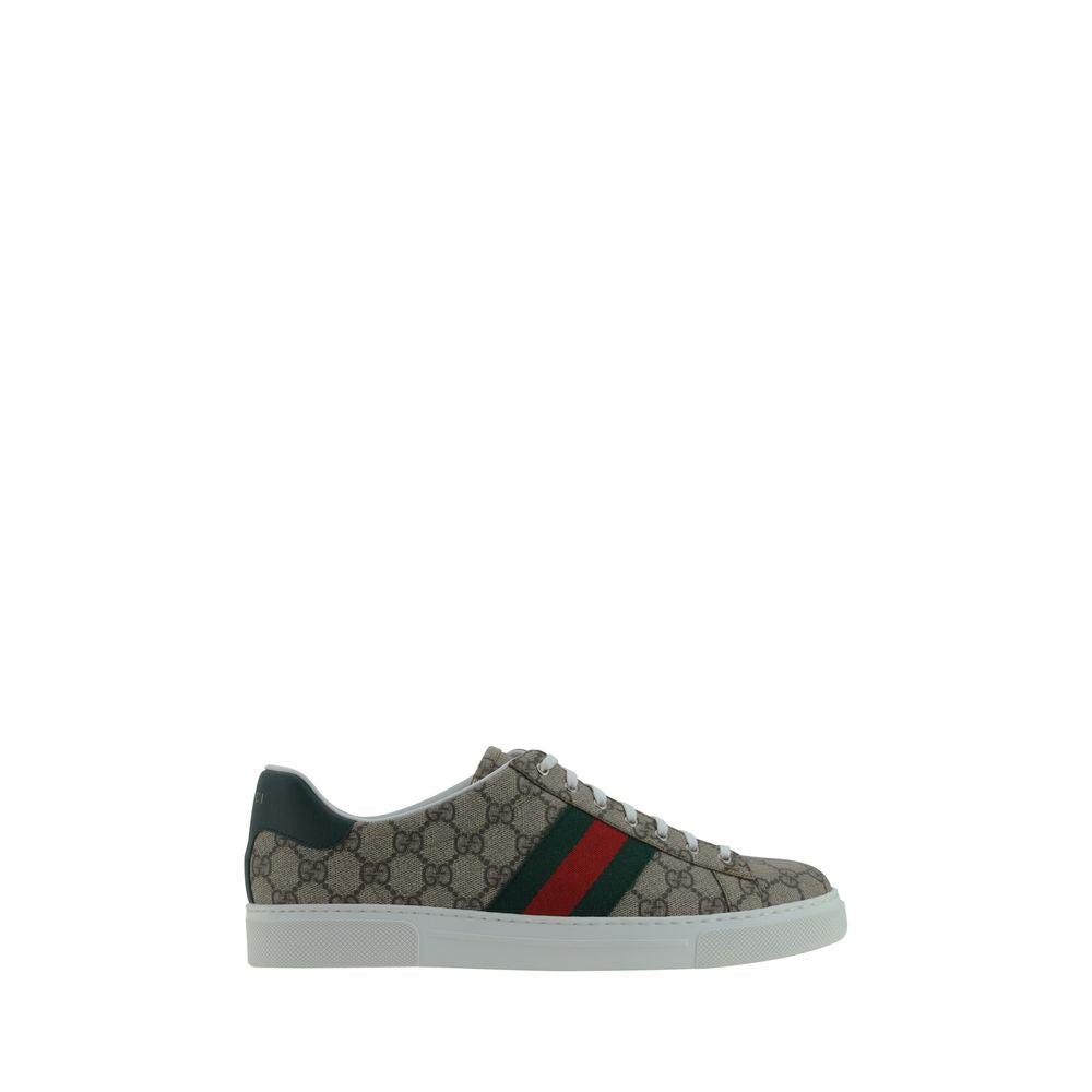 Beige Polyethylene Low Top Sneakers