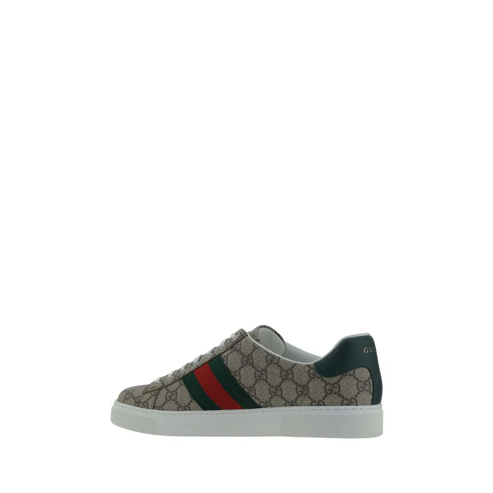 Beige Polyethylene Low Top Sneakers