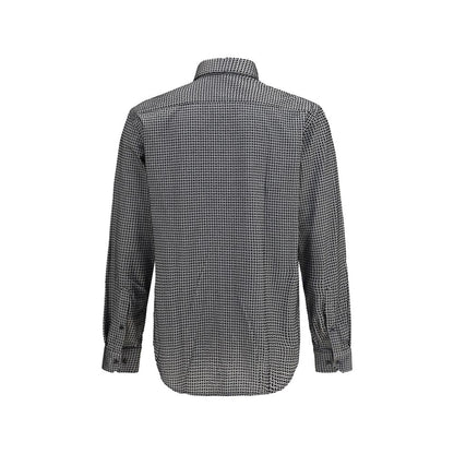 Gray Cotton Pattern Shirt