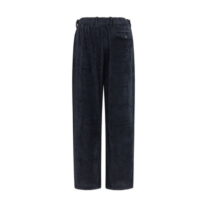 Black Viscose Casual Pants