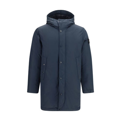 Blue Polyester Coat