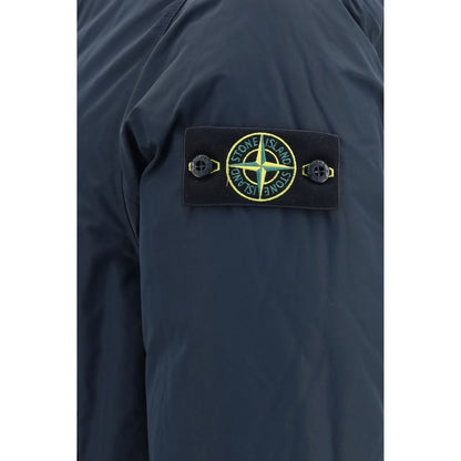 Blue Polyester Coat