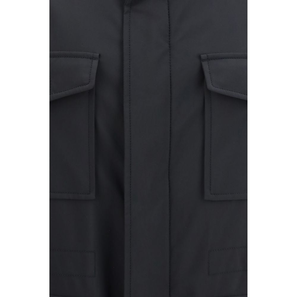 Blue Wool Oves Aries Full-Length Jacket