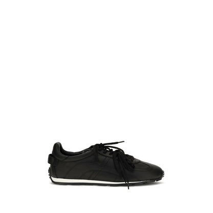 Black Calf Leather Bos Taurus Athletic Sneakers