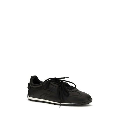 Black Calf Leather Bos Taurus Athletic Sneakers