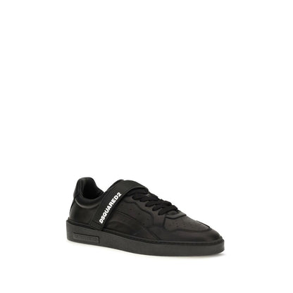 Black Calf Leather Bos Taurus Athletic Sneakers