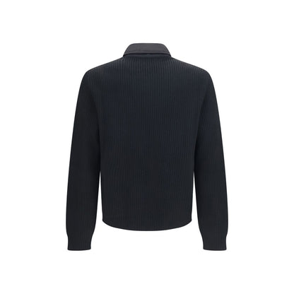 Black Wool Oves Aries Full-Length Jacket