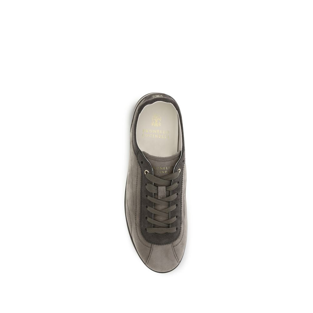 Gray Calf Leather Bos Taurus Sneakers