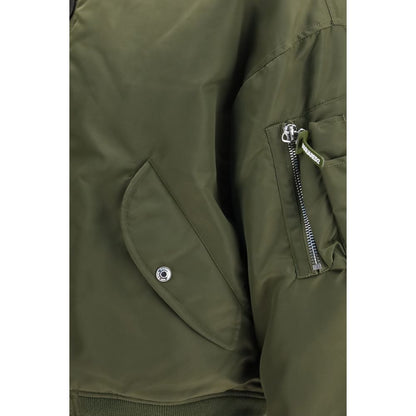 Bicolor Nylon Bomber