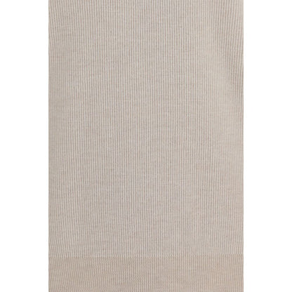 Beige Cashmere Turtleneck