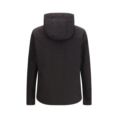 Black Polyester Shell Jacket