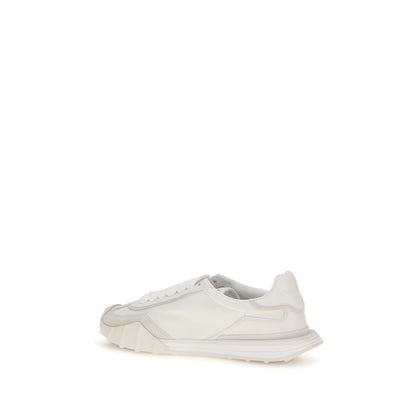 White Calf Leather Bos Taurus Athletic Sneakers