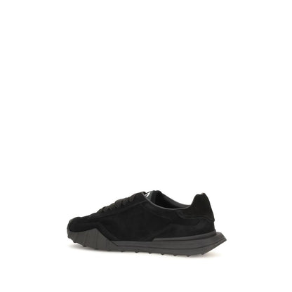 Black Calf Leather Bos Taurus Athletic Sneakers