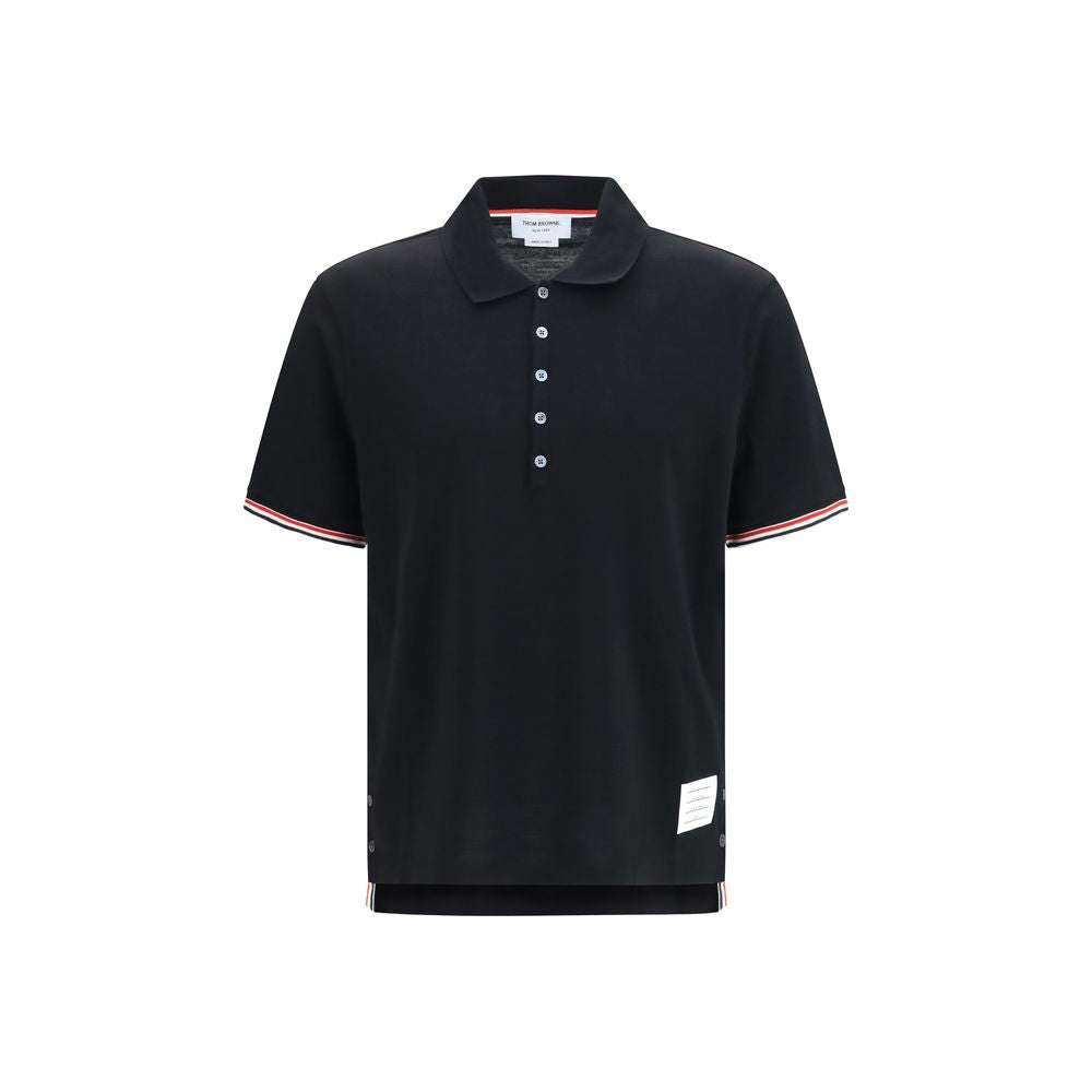 Black Cotton Polo Shirt