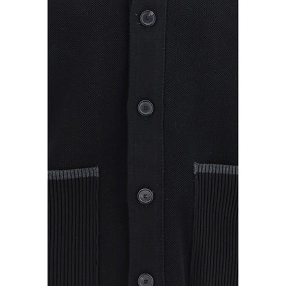 Black Wool Oves Aries Biker Jacket