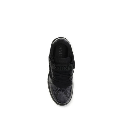 Black Calf Leather Bos Taurus Athletic Sneakers