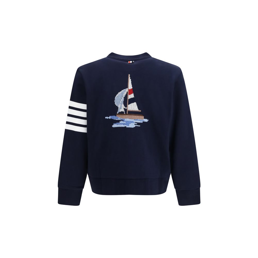 Blue Cotton Cardigan