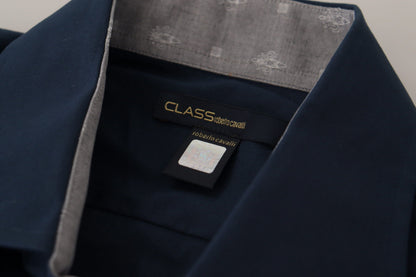Navy Blue Cotton Dress Formal Shirt