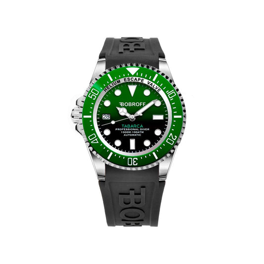 Black Rubber Sport Watch
