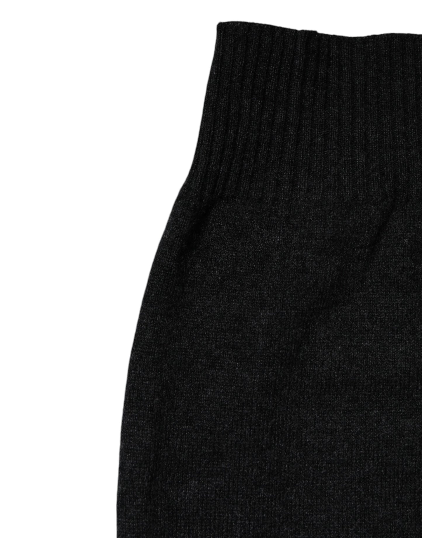 Black Cashmere Knitted Neck Warmer Foulard Scarf