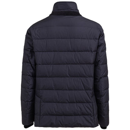 Blue Polyester Coat