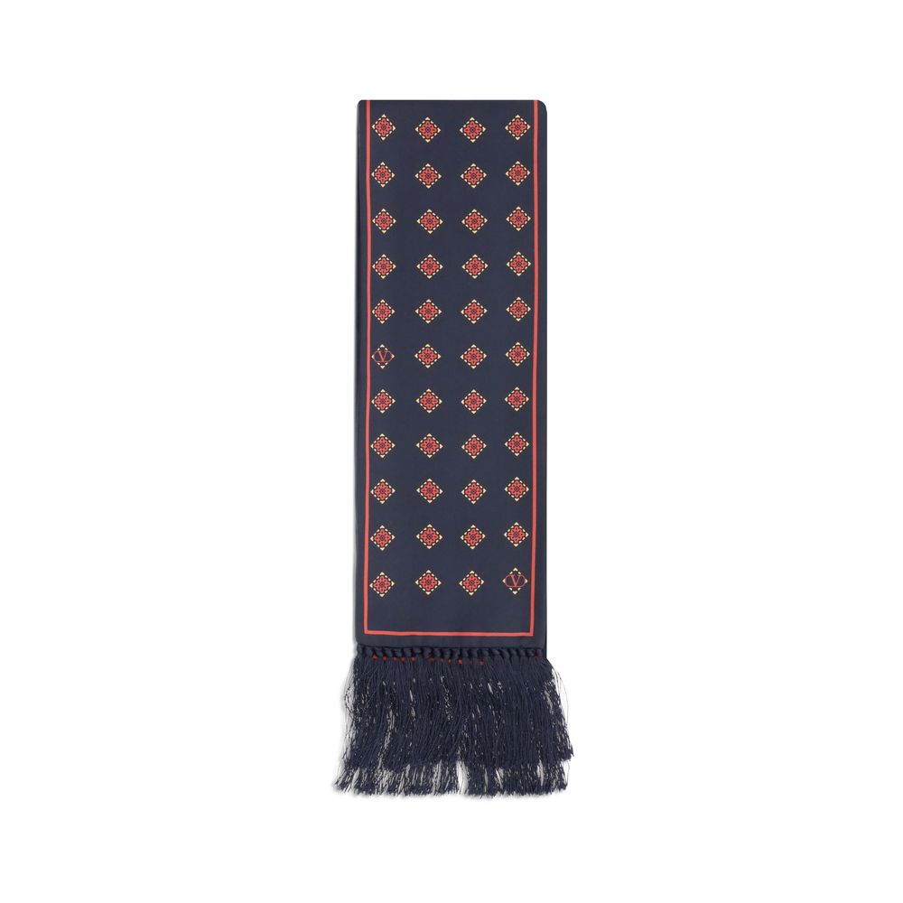 Blue Silk Scarf
