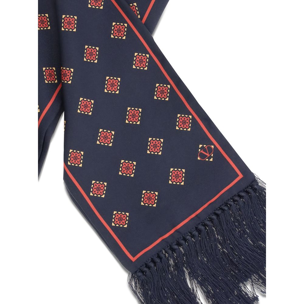 Blue Silk Scarf