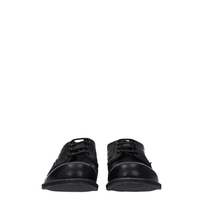 Black Leather Oxfords And Derbies