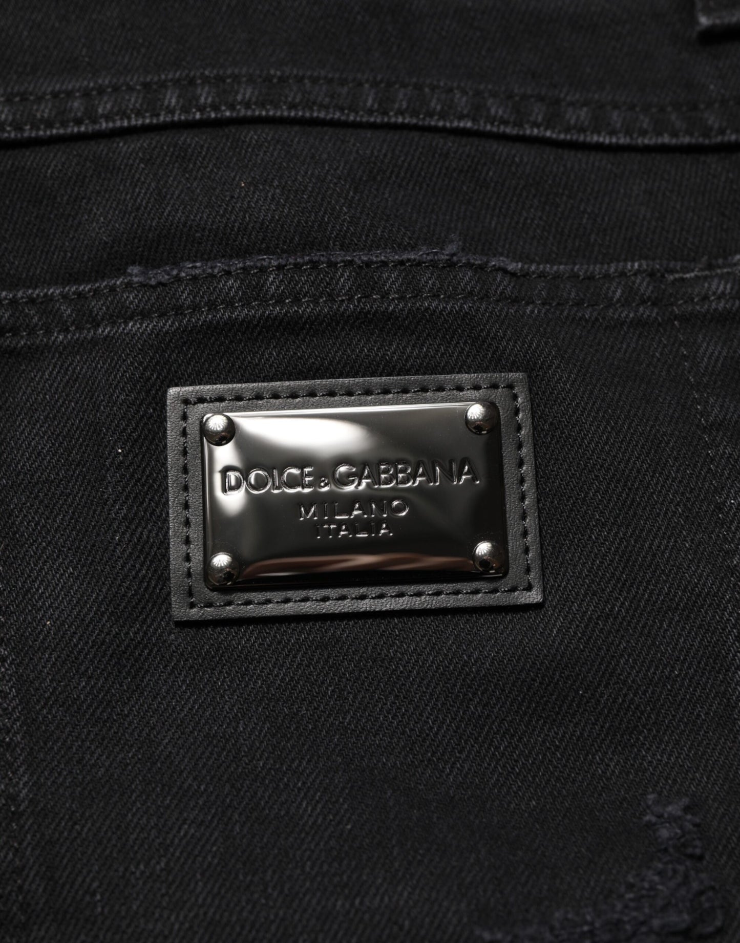 Black Cotton Regular Denim Men Trouser Jeans