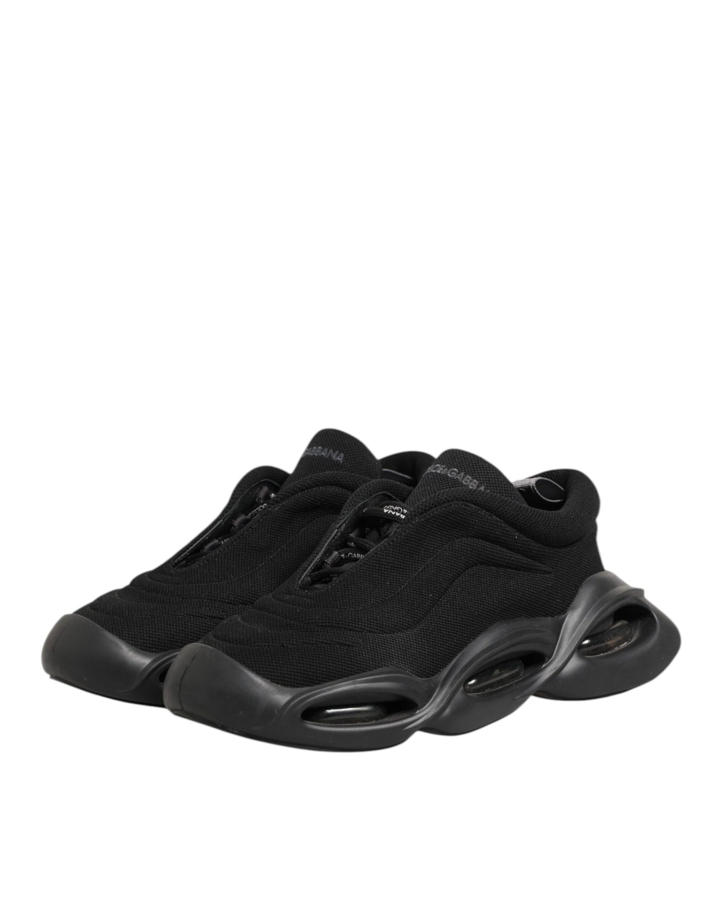 Black Lace Up Wave Low Top Men Sneaker Shoes