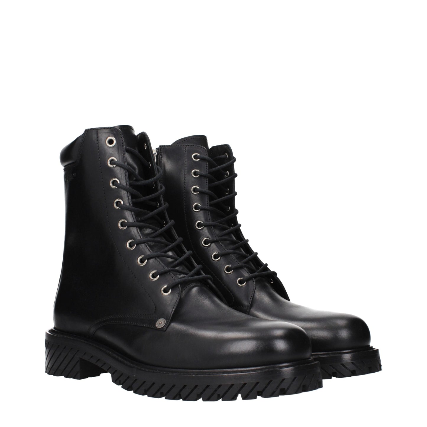 Black Leather Ankle Boots