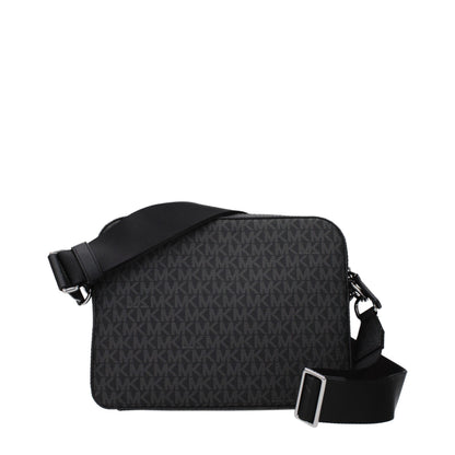 Black Fabric Crossbody Bag