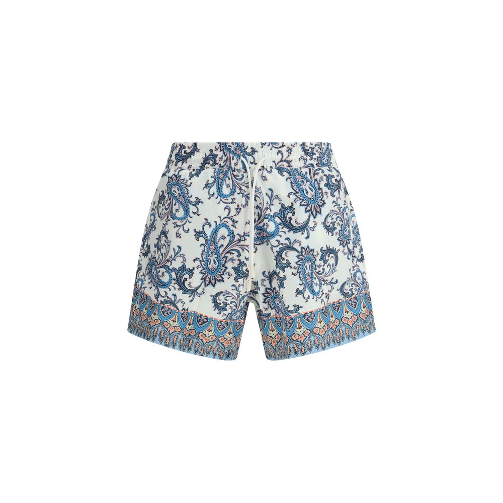 Multicolor Polyester Shorts