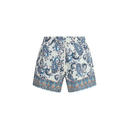 Multicolor Polyester Shorts