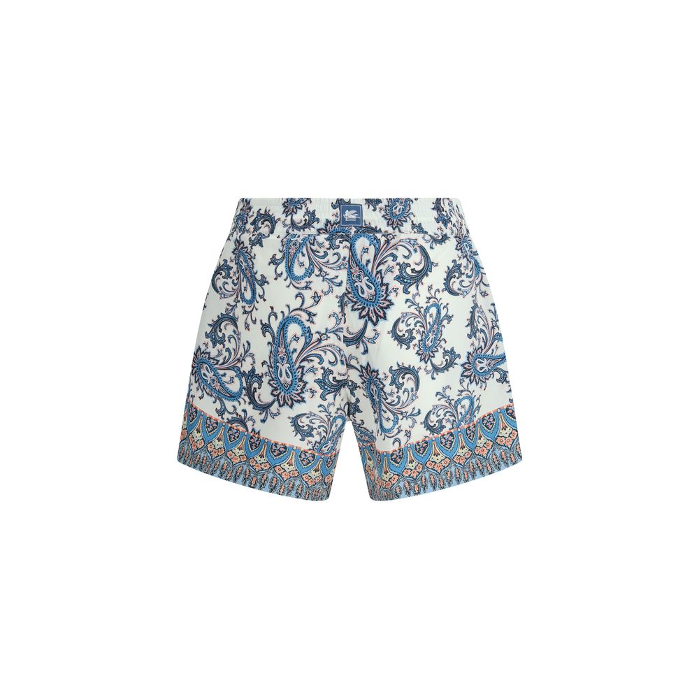 Multicolor Polyester Shorts