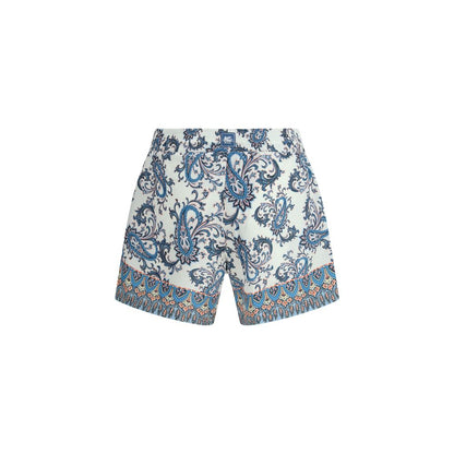 Multicolor Polyester Shorts